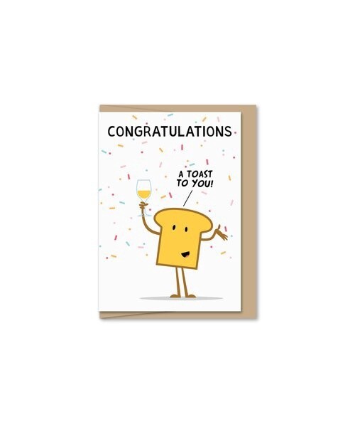 Toast Congrats Mini Card