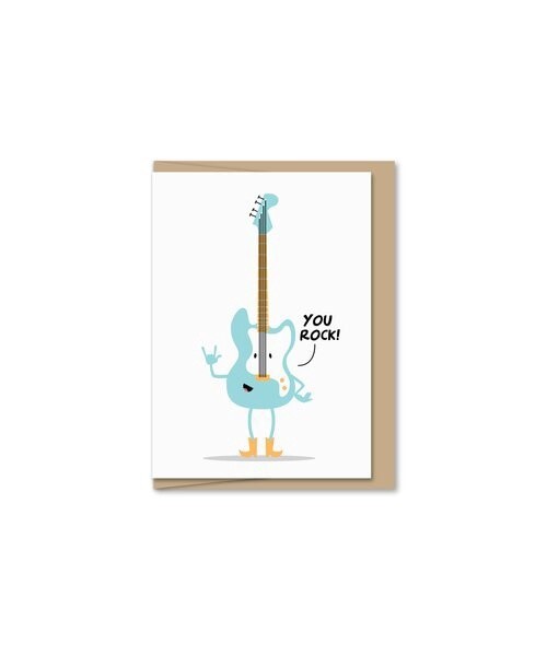 You Rock Guitar Mini Card