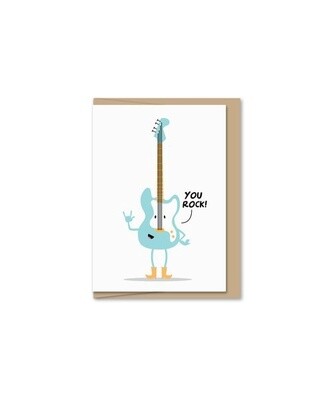 You Rock Guitar Mini Card