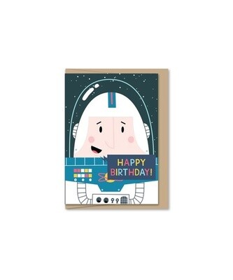 Happy Birthday Astronaut Mini Card