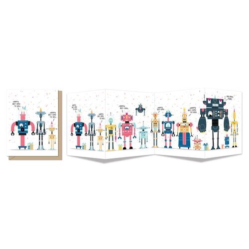 Happy Bot-day - Quad-fold Card