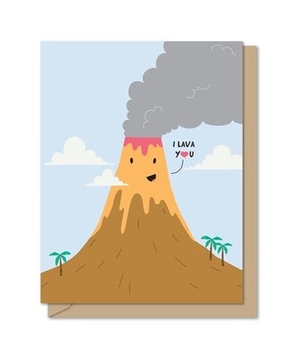 I Lava You Bi-fold Card