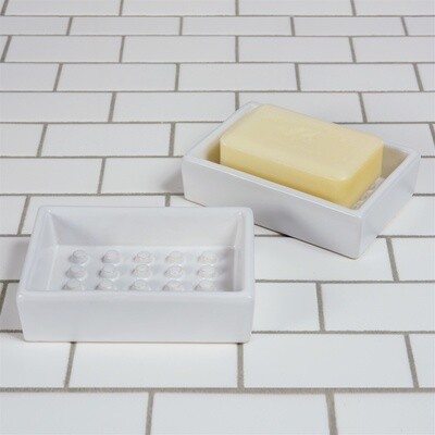 Ceramic Soap Dish - Raised Peg