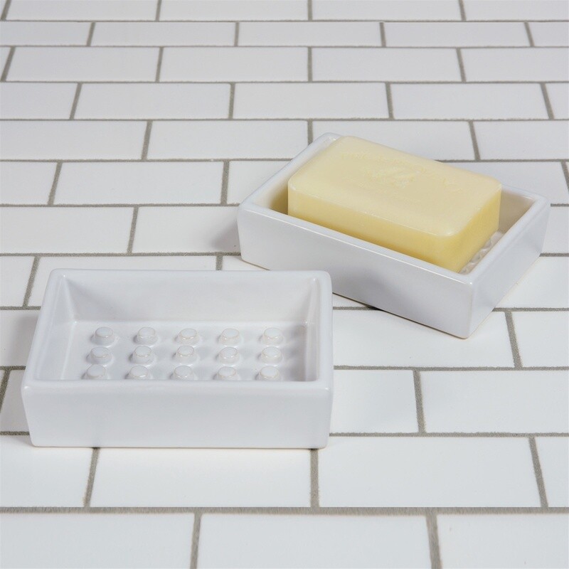 Ceramic Soap Dish - Raised Peg