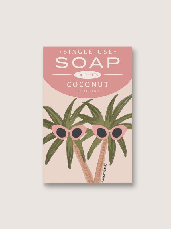 Single Use Soap Sheets - Coconut Scent