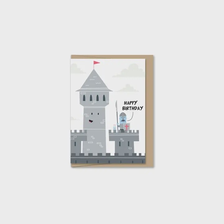 Happy Birthday Castle Mini Card