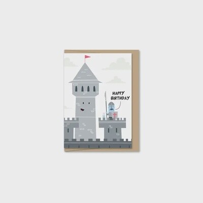 Happy Birthday Castle Mini Card
