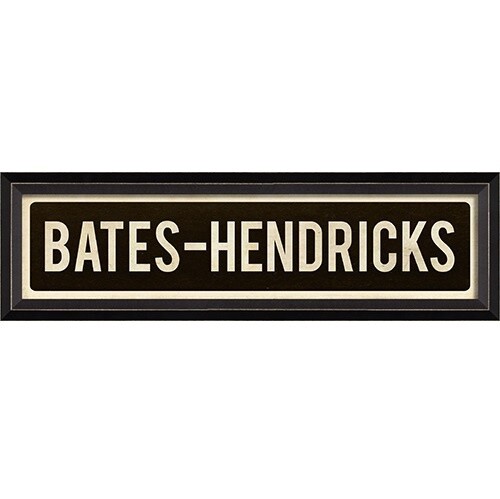 Bates-Hendricks Street Sign