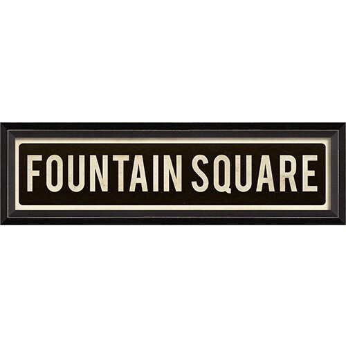 Fountain Square Street Sign