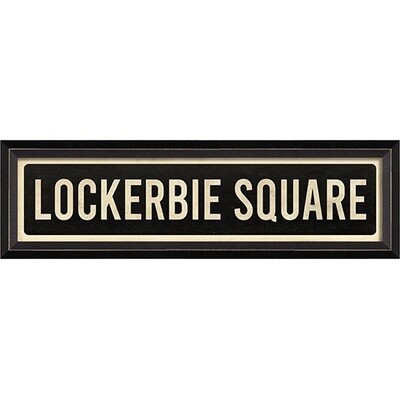 Lockerbie Square Street Sign