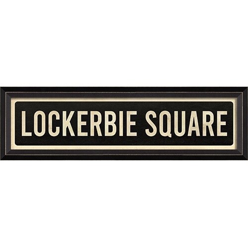Lockerbie Square Street Sign