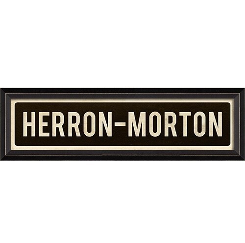 Herron-Morton Street Sign