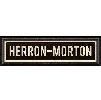 Herron-Morton Street Sign
