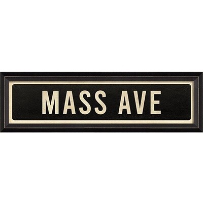 Mass Ave Street Sign