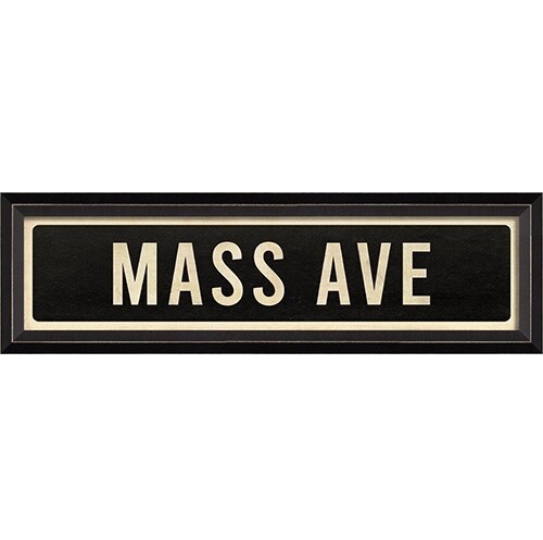 Mass Ave Street Sign