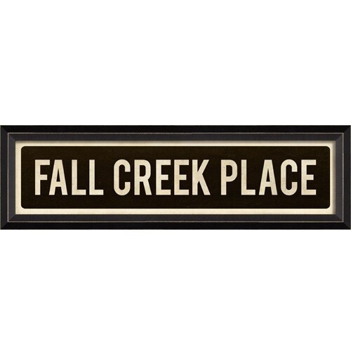 Fall Creek Place Street Sign