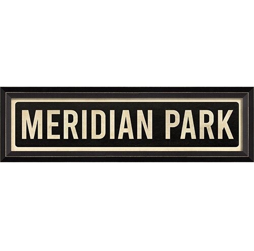 Meridian-Kessler Street Sign