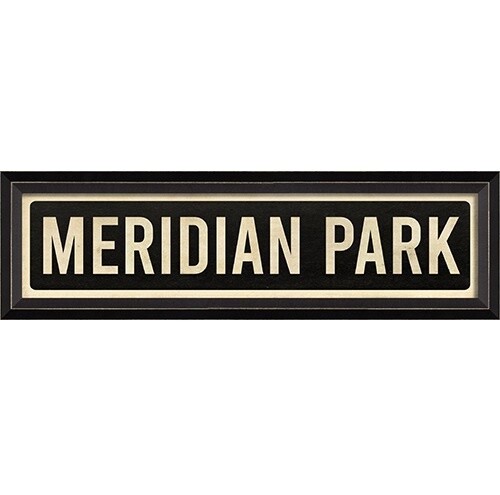 Meridian-Kessler Street Sign