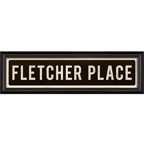Fletcher Place Street Sign