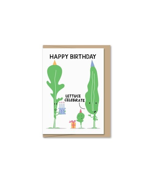 Happy Birthday Lettuce Mini Card