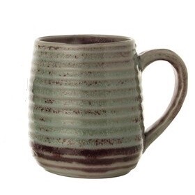 Ribbed Stonewear Mug - 16 oz, Color: Style A