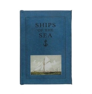 Secret Book Box - Small, Pattern: Ships