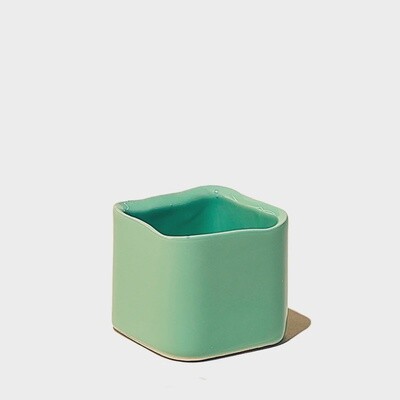 Absinthe Green Ceramic Container