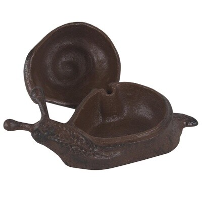 Snail Trinket Box w/ hinged lid - Cast Iron