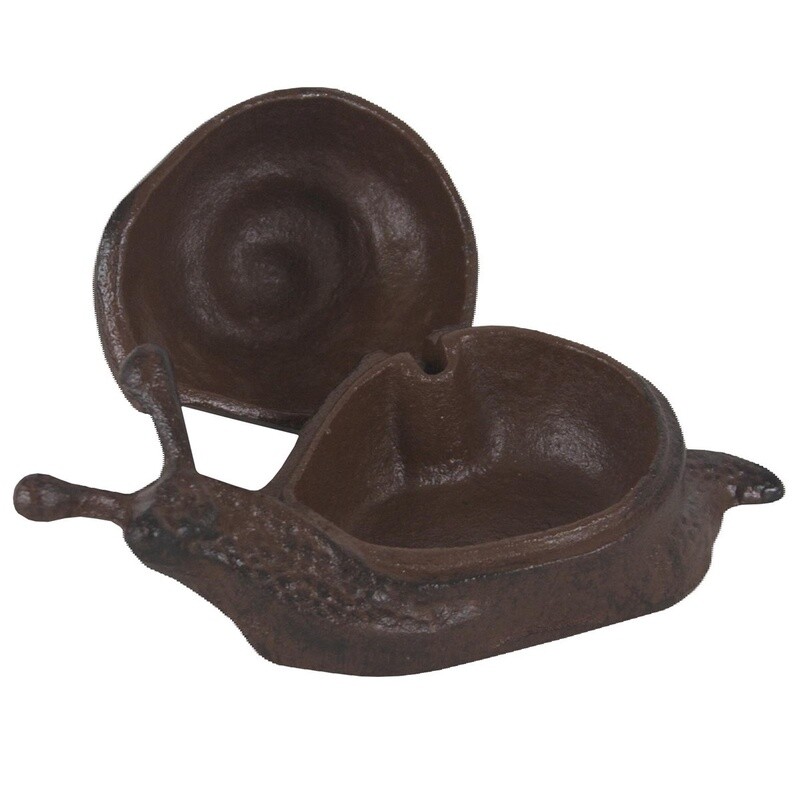 Snail Trinket Box w/ hinged lid - Cast Iron