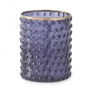 Blue Dimpled Votive Holder