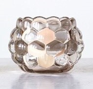 Vintage Style Glass Votive, Color: Clear