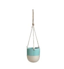 Hanging Planter - Sea, Color: Aqua