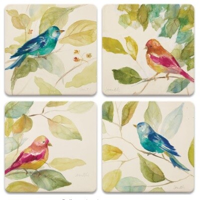 Bird in a Tree Coaster - Square