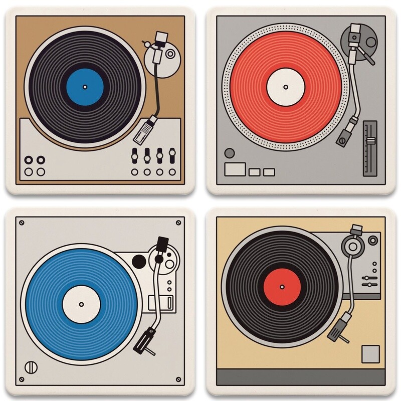 Turntables Coaster - Square