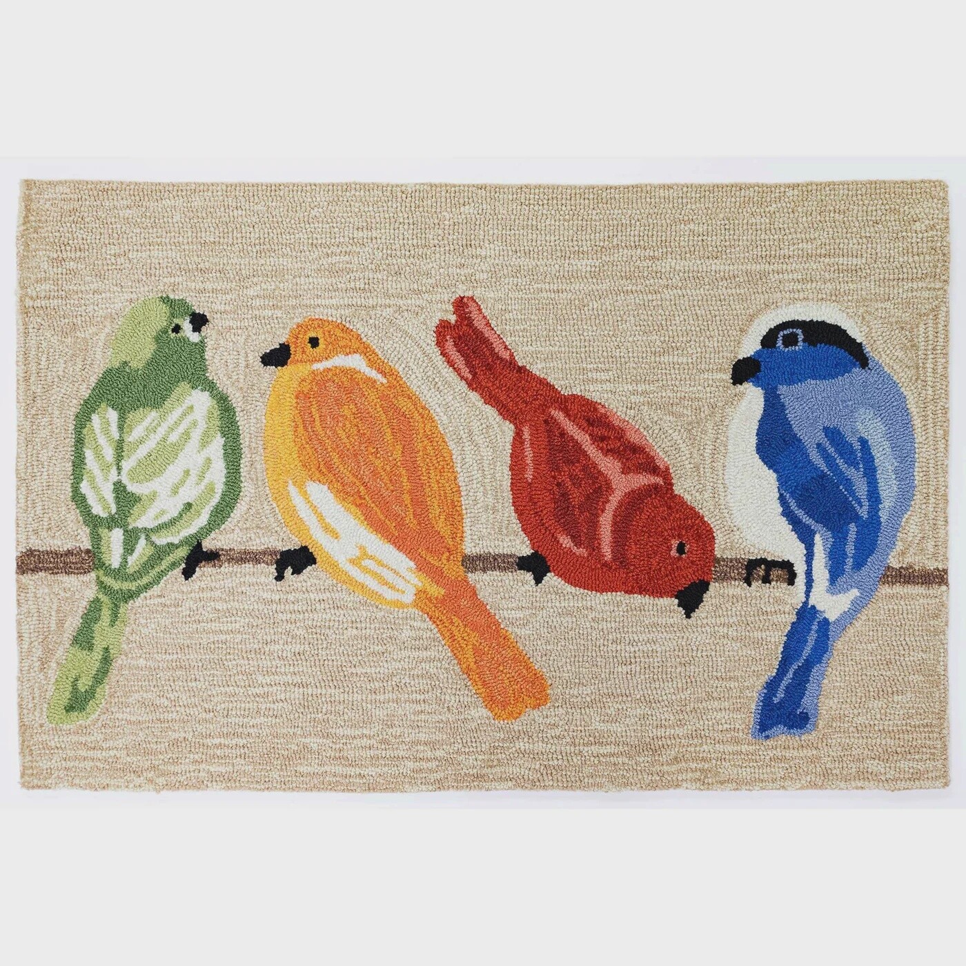 Birds Indoor/Outdoor Rug 2&#39;x3&#39;