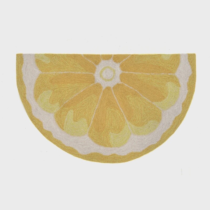 Lemon Slice YellowIndoor/Outdoor Rug 2&#39;x3&#39;