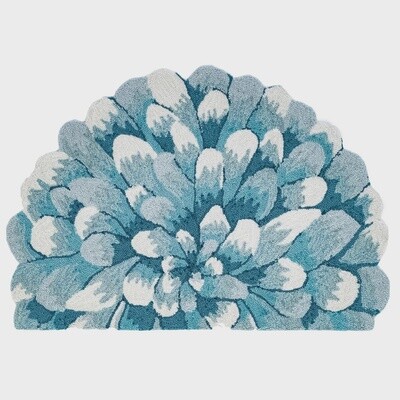 Mum Aqua Indoor/Outdoor Rug 2&#39;x3&#39;
