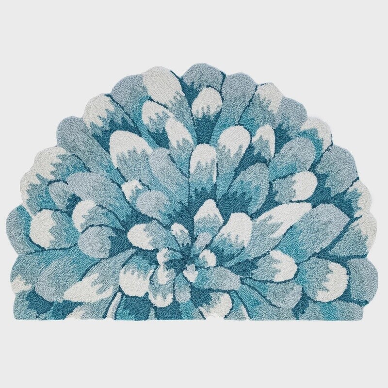 Mum Aqua Indoor/Outdoor Rug 2&#39;x3&#39;