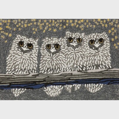 Frontporch Owls Rug 2&#39;x3&#39;