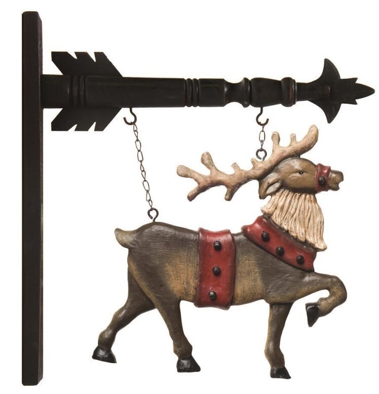 Reindeer Hanging Sign