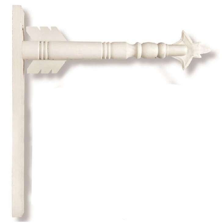 White Arrow Bracket