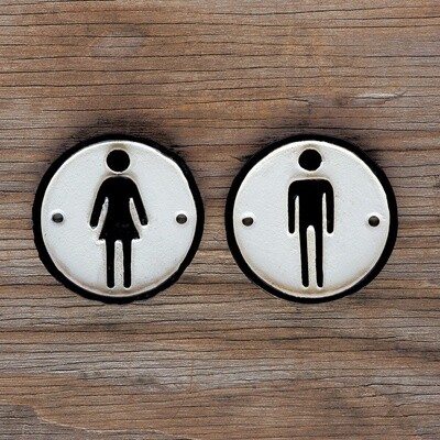 Rest Room Sign - Cast Iron
