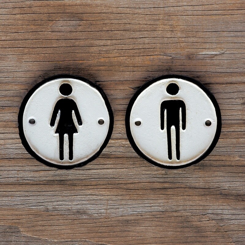 Rest Room Sign - Cast Iron