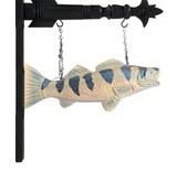 Black Stripe Fish Hanging Sign