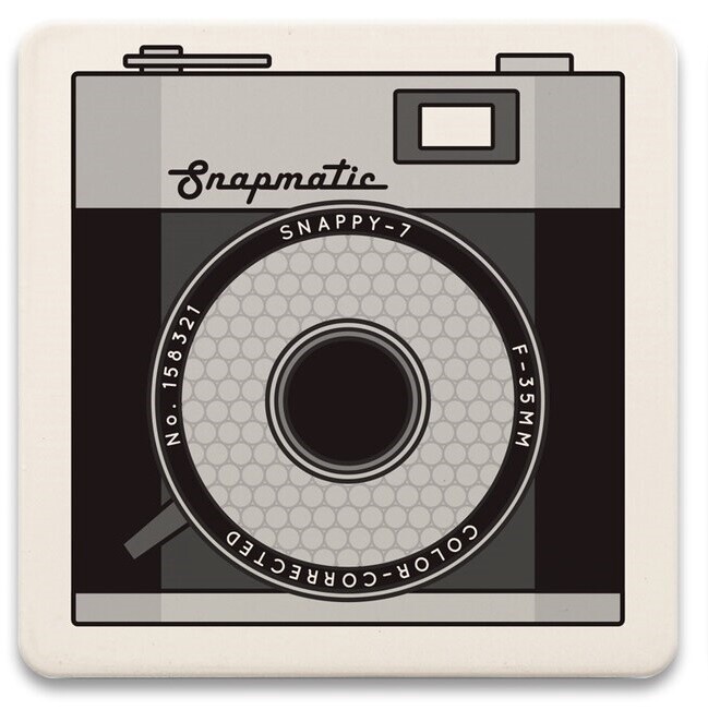 Vintage Cameras Coaster - Square, Style: Snapmatic