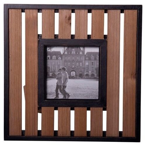 Wood Slatted Photo Frame, Size: Small