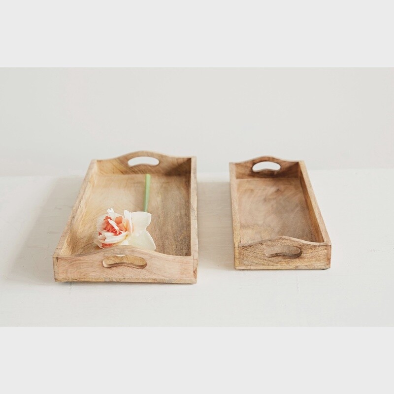 Rectangular Mango Wood Tray