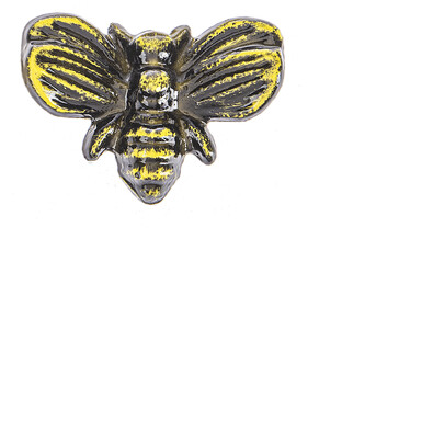 Mini Cast Iron Bee, Color: Black w/ Yellow