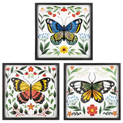 Textured Butterfly Wall Decor