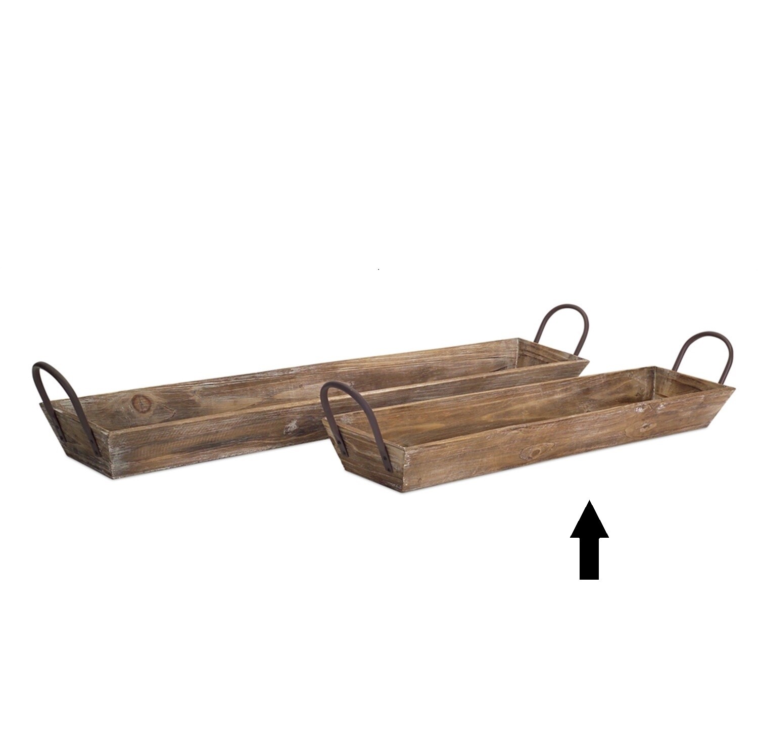 Wooden Tray w/ Handles, Size: Small